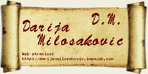Darija Milošaković vizit kartica